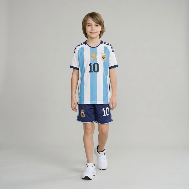 Boys Blue Alphanumeric Print Short Sleeve T-Shirt With Shorts Sets 2 pc. Sets Blue 2-3 Y
