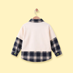Boys Off White Long Sleeve Embroidered T-Shirt Tshirts