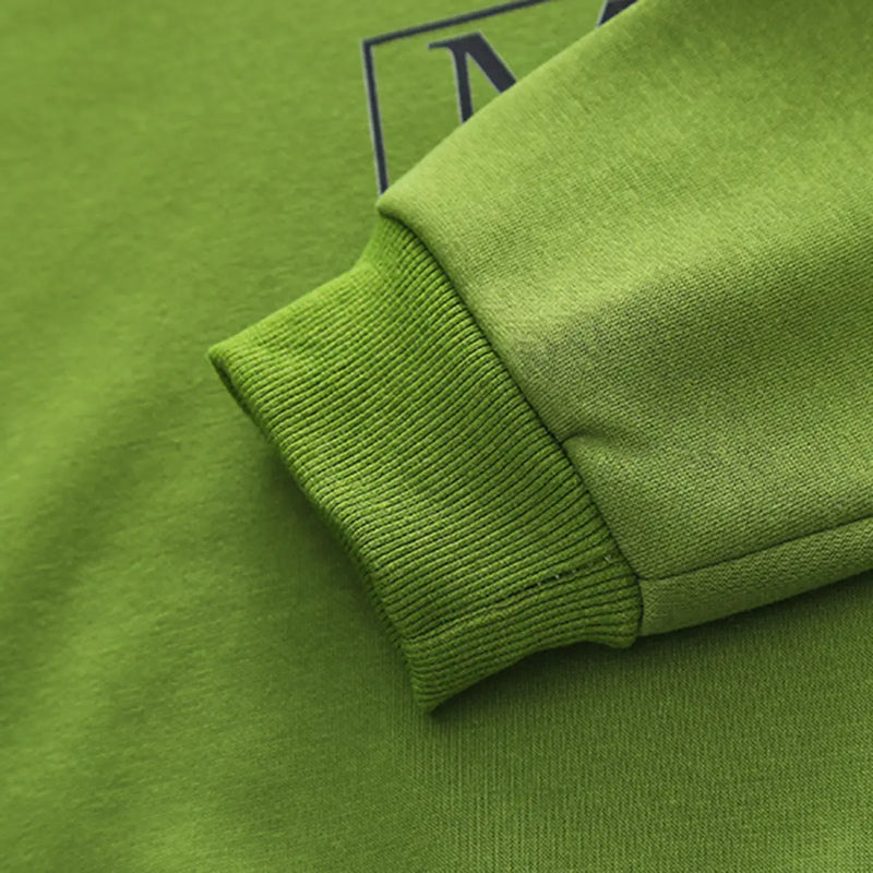 Boys Green Typographic Printed Sweatshirt With jogger Co-ord Sets Sets