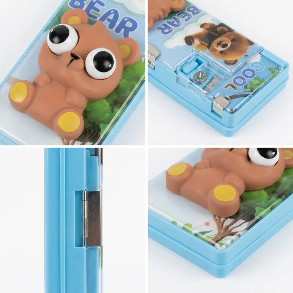 Squishy Pop Eye Bunny Pencil Pouch for Girls & Boys Trending Accessories