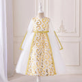 Girls White Embroidered Tulle Overlay Fit & Flare Dress Casual Dresses White 3-4 Y
