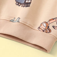 Boys Apricot Long Sleeve Graphic Sweatshirt Sweatshirts & Hoodies
