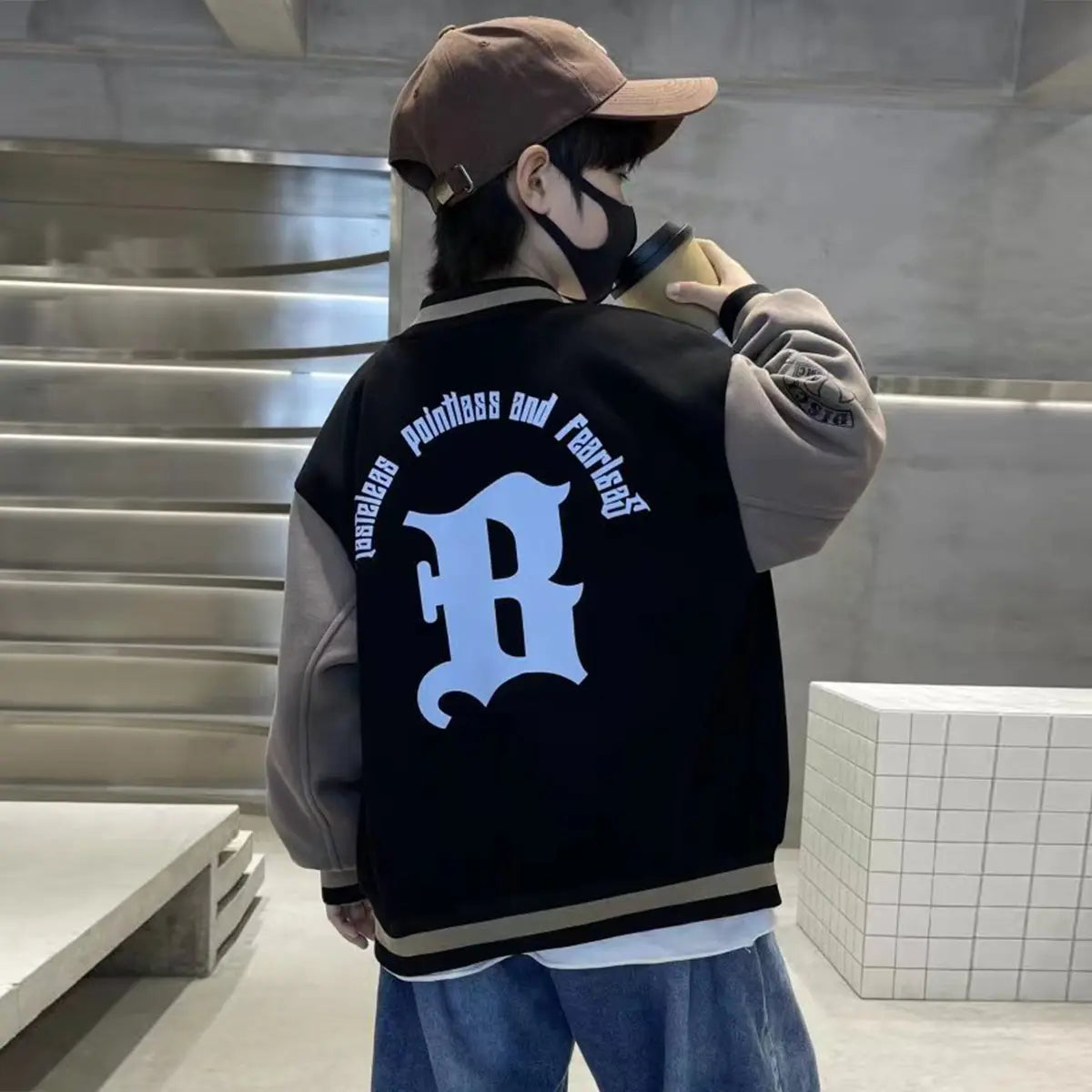 Boys Long Sleeve Baseball Bomber Varsity Jacket Coats & Jackets