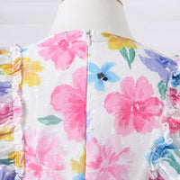 Girls Multicolor Floral Print Fit & Flare Dress Casual Dresses