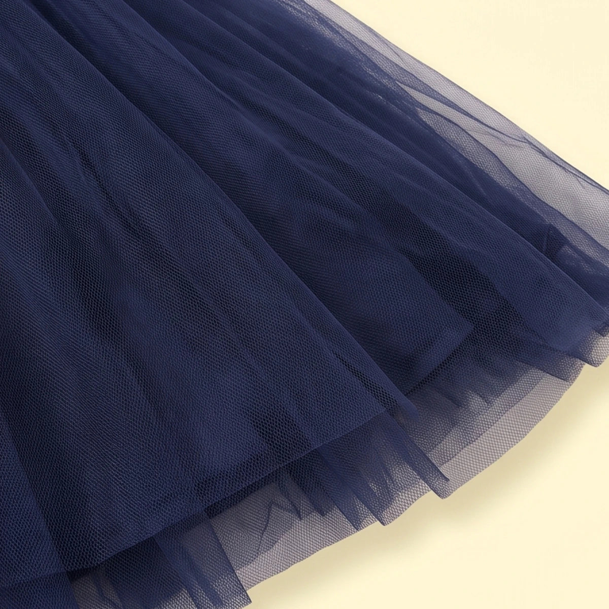 Girls Navy Blue Sequin Embellished Sleeveless Party Gown Party Dresses