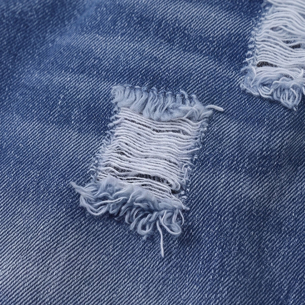 Girls Blue Distressed Jeans Pants