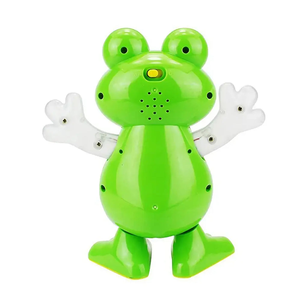 Kids Green Dancing Frog Toy with Flashing Lights & Music Trending Accessories