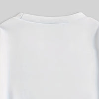 Girls White Typographic Printed Sweatshirt With Flared Pants Sets 2 pc. Sets