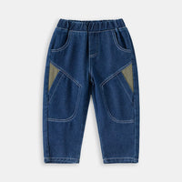 Boys Blue Relaxed Fit Denim Jeans with Elasticated Waist Pants