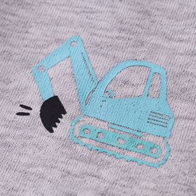 Boys Grey Round Neck Graphic Sweatshirt Sweatshirts & Hoodies
