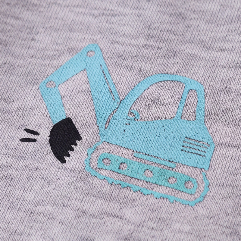 Boys Grey Round Neck Graphic Sweatshirt Sweatshirts & Hoodies