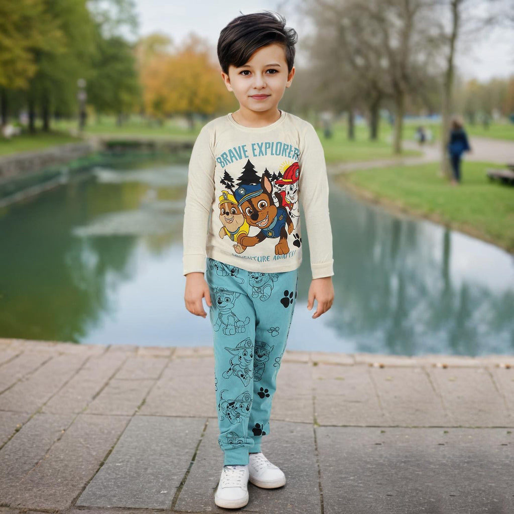 Boys Cartoon Graphic Print T-Shirt With Trouser Set Sets Off White 2-3 Y 