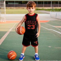 Boys Text Print Knee Length Shorts Shorts & Bermudas Black 2-3 Y