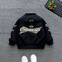 Boys Black Bomber Jackets Coats & Jackets   