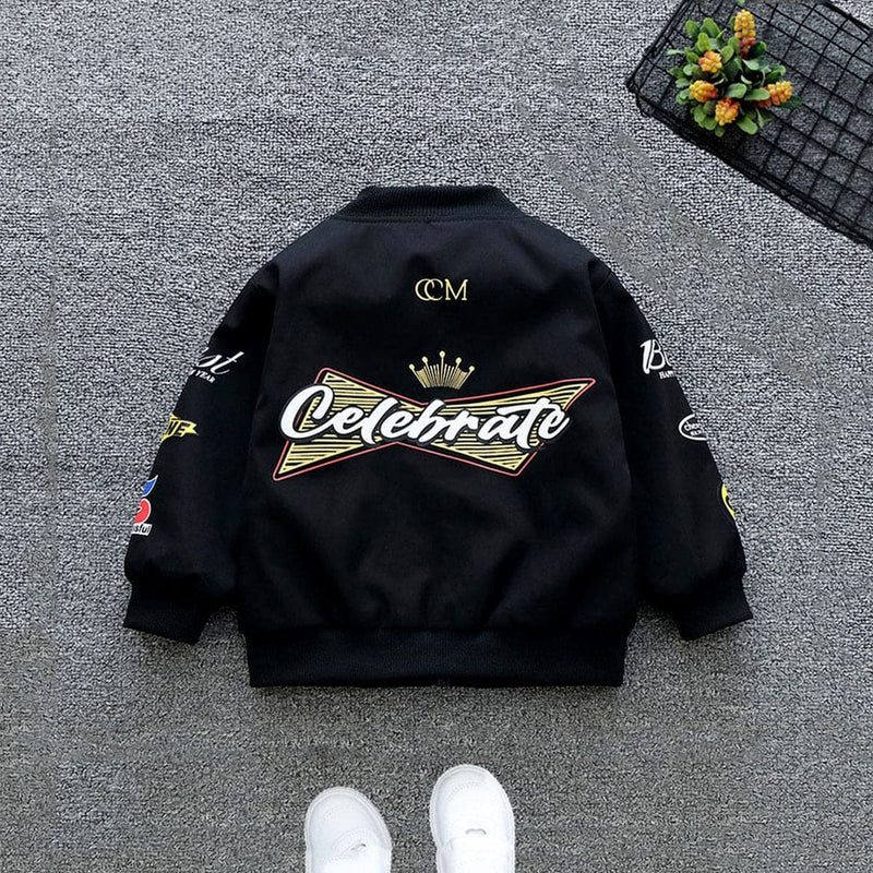 Boys Black Bomber Jackets Coats & Jackets   