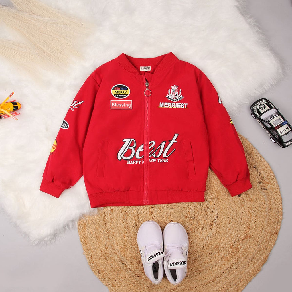 Boys Red Bomber Jackets Coats & Jackets Red 1-2 Y 