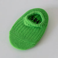 Pack of 5 Girls Multicolour Ribbed Knit Cotton Shoe Liner Socks Socks