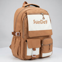 Kids Orange Multi-Pocket School Backpack Trending Accessories Orange Onesize