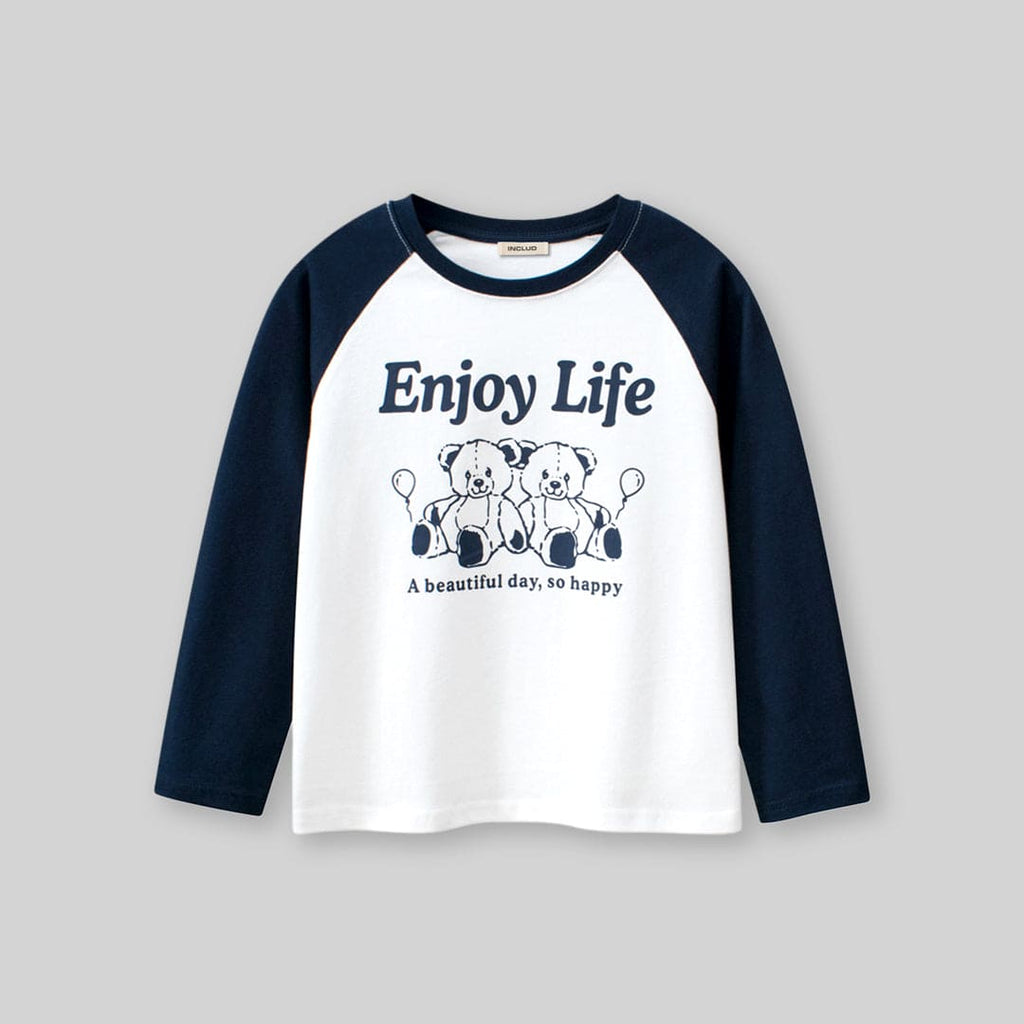 Boys Graphic Print Raglan Sleeves T-shirt Tshirts   