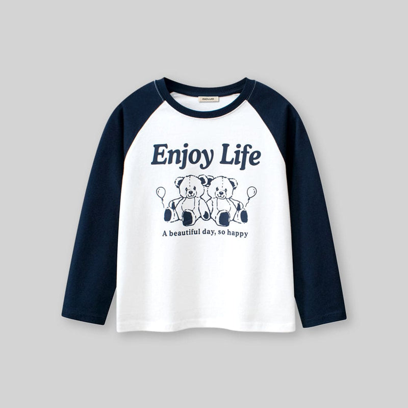 Boys Graphic Print Raglan Sleeves T-shirt Tshirts   