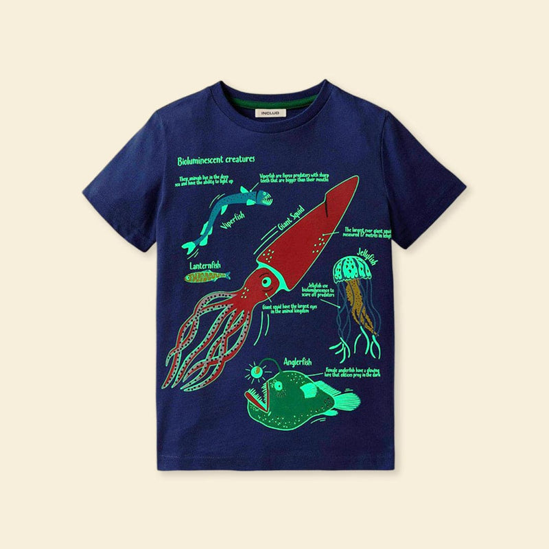 Boys Short Sleeve Graphic Printed T-Shirt Tshirts   
