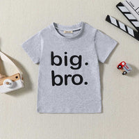 Boys Short Sleeve Alphabet Printed T-Shirt Tshirts Gray 2-3 Y 