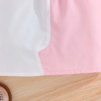 Girls Floral Applique Long Sleeve Top & Pink Skirt Sets Sets