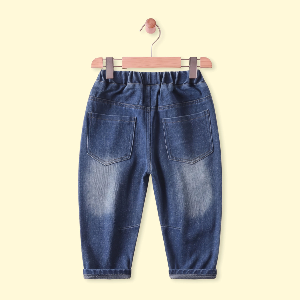 Boys Blue Distressed Elasticated Waist Denim Pants Pants