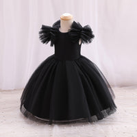 Girls Balloon Shape Tulle Party Dress Party Dresses   