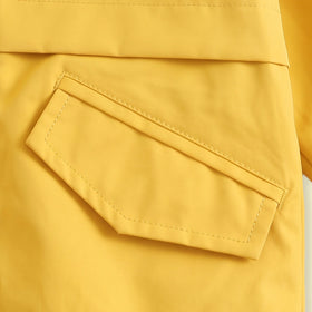 Boys Yellow Hooded Zip-up Jacket Coats & Jackets
