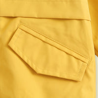 Boys Yellow Hooded Zip-up Jacket Coats & Jackets