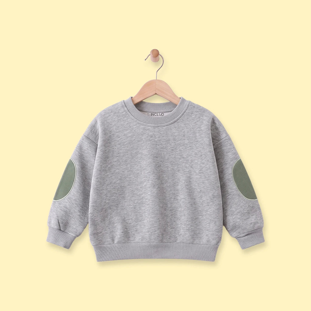 Boys Grey Long Sleeve Sweatshirt Sweatshirts & Hoodies Grey 1-2 Y