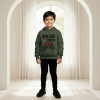Boys Green Monster Graphics Hoodies Sweatshirt Sweatshirts & Hoodies Green 5-6 Y