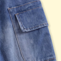 Boys Blue Elasticated Waist Denim Pants Pants