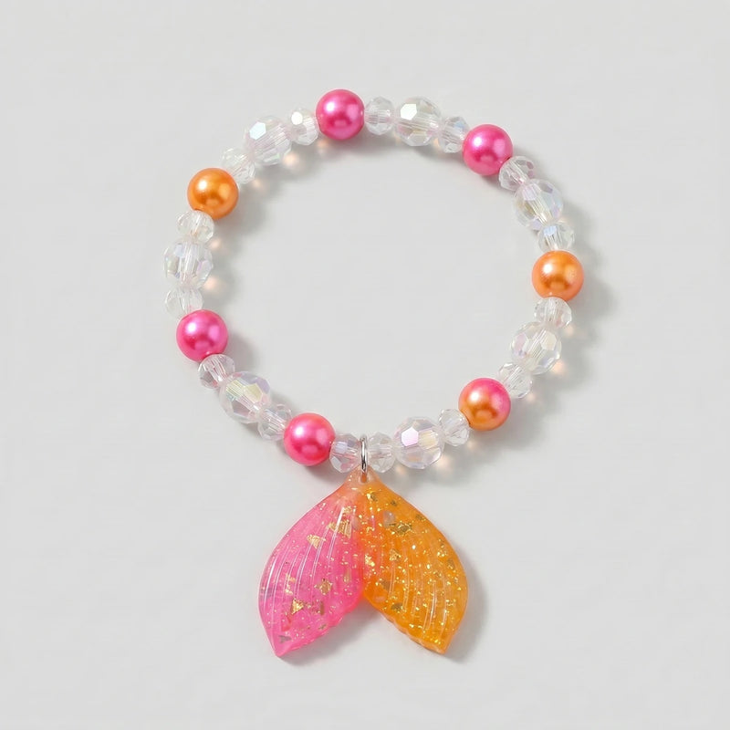 Pack Of 5 Girls Multicolour Mermaid Tail Charm Bracelet Sets Bracelet