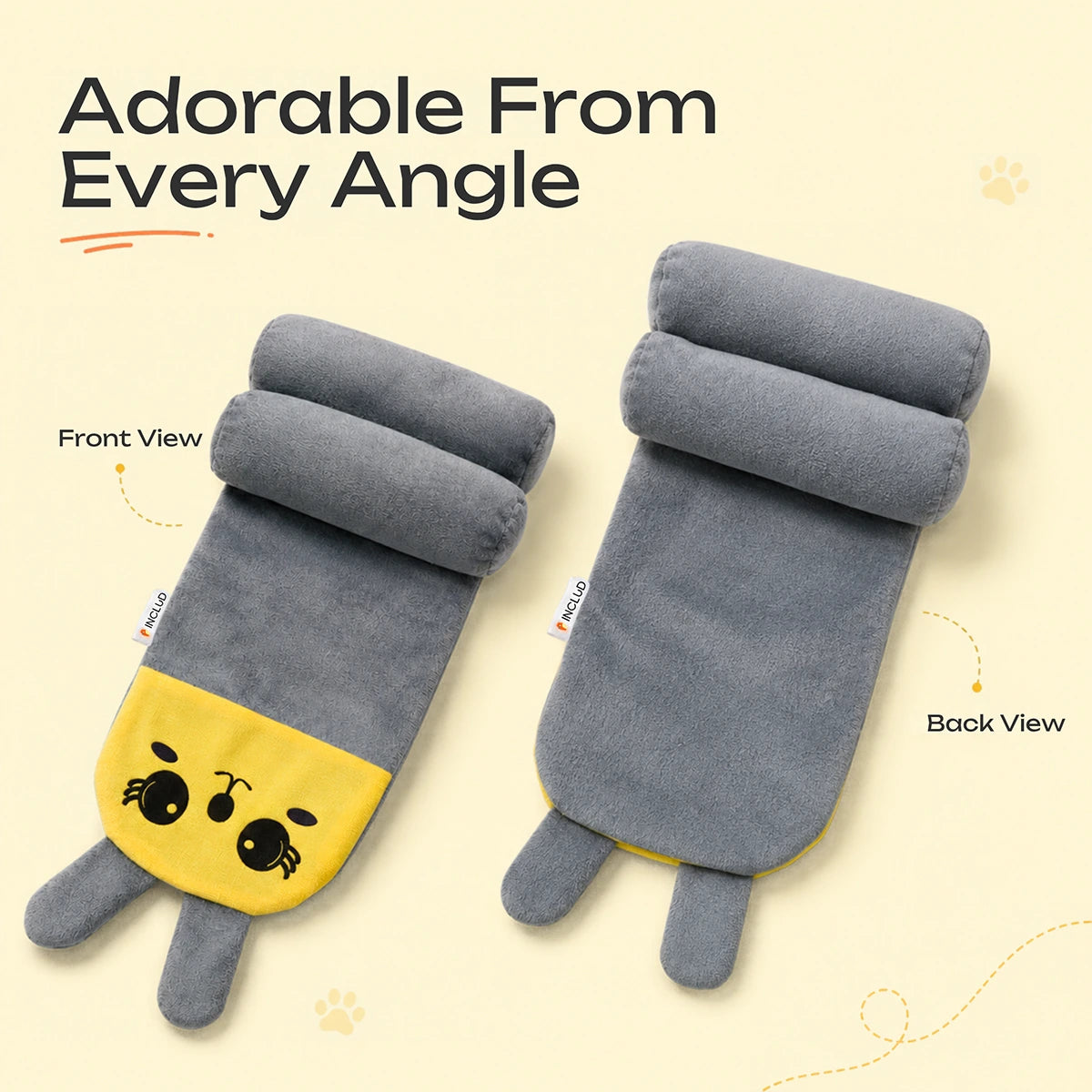 Baby Pillow with Head & Neck Support -Soft Cotton Infant Sleeping Pillow for Flat Head Protection Trending Accessories