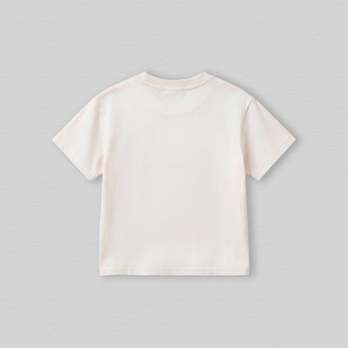 Girls Off White Bunny Print Short Sleeve T-Shirt Tshirts