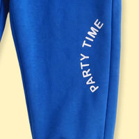 Boys White Typography Print Long Sleeve Sweatshirt With Jogger Sets 2 pc. Sets