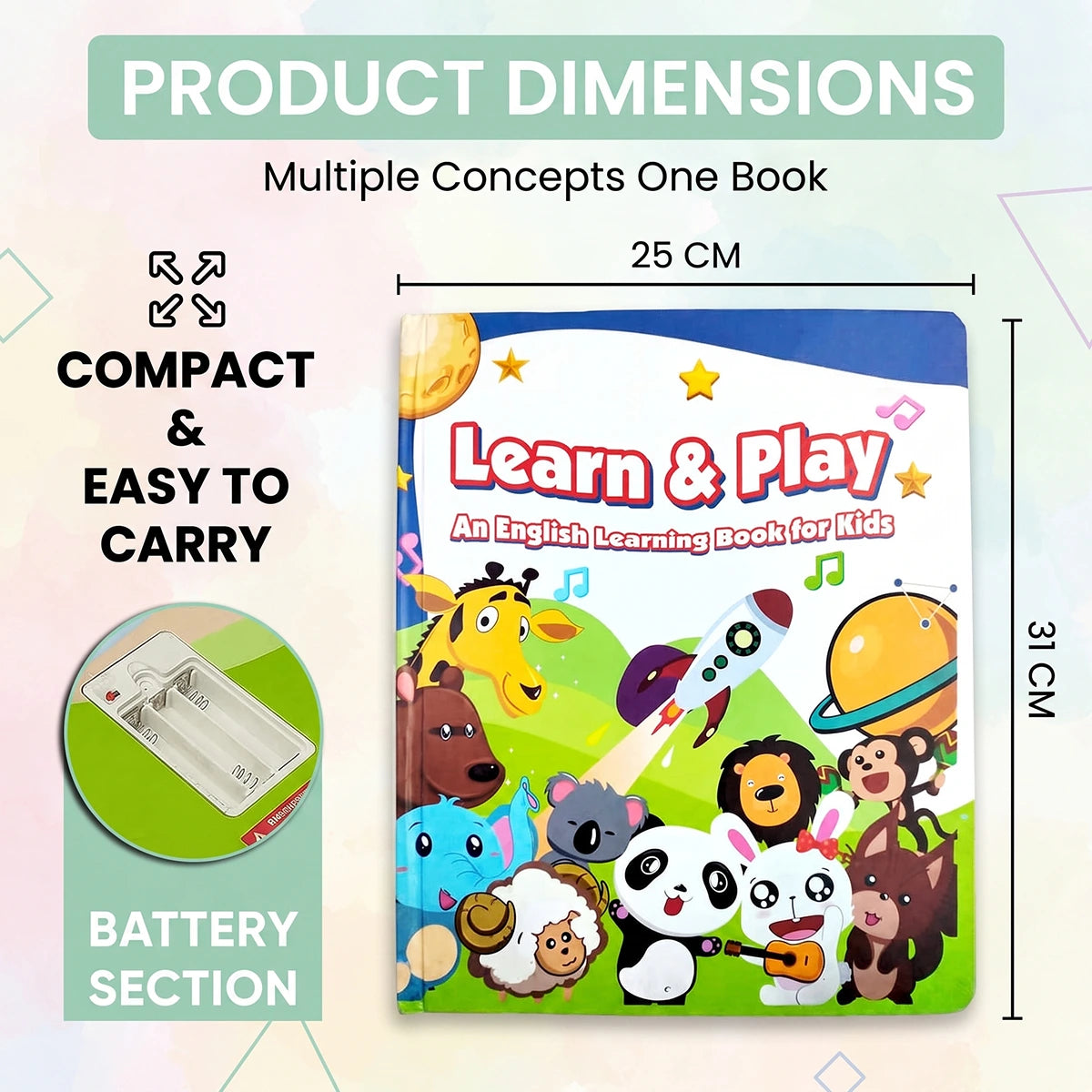 12-in-1 Musical Learning Book Trending Accessories