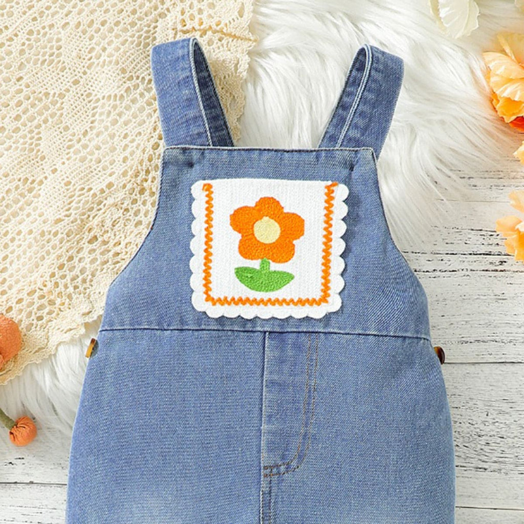 Boys Blue Patch Work Sleeveless Dungaree Jumpsuits   