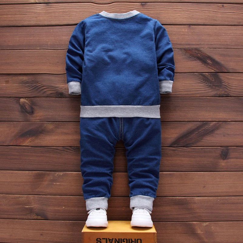 Boys Green Dinosaur Graphic T-Shirt With Denim Jacket & Pants Set Sets   