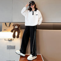 Girls White Full Sleeve Winter Sweatshirt Sweaters & Cardigans   