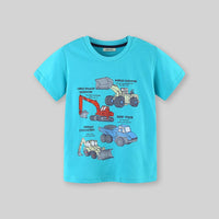 Boys Short Sleeve Truck Graphic T-Shirt Tshirts   