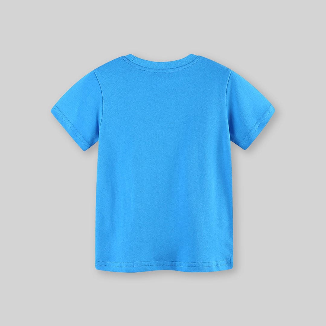Boys Blue Dinosaur Graphic Short Sleeve T-Shirt Tshirts   