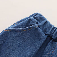 Boys Purple Long Sleeves T-Shirt With Denim Jeans Set Sets   