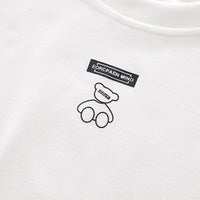 Boys Typography Print Khaki Shirt With T-Shirt & Denim Jeans Set Sets   