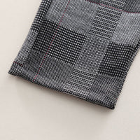 Boys Grey Check Coat With T-Shirt & Trouser Set Sets   