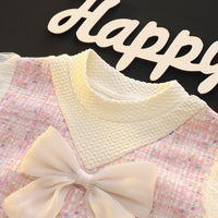 Girls Pink Winterwear Full Sleeves A-Line Party Dress Party Dresses   
