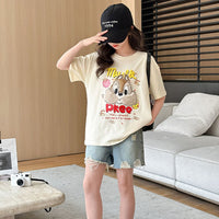 Girls Short Sleeve Graphic T-Shirt Tshirts   
