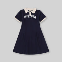 Girls Short Sleeves A-line T-Shirt Dress Casual Dresses   